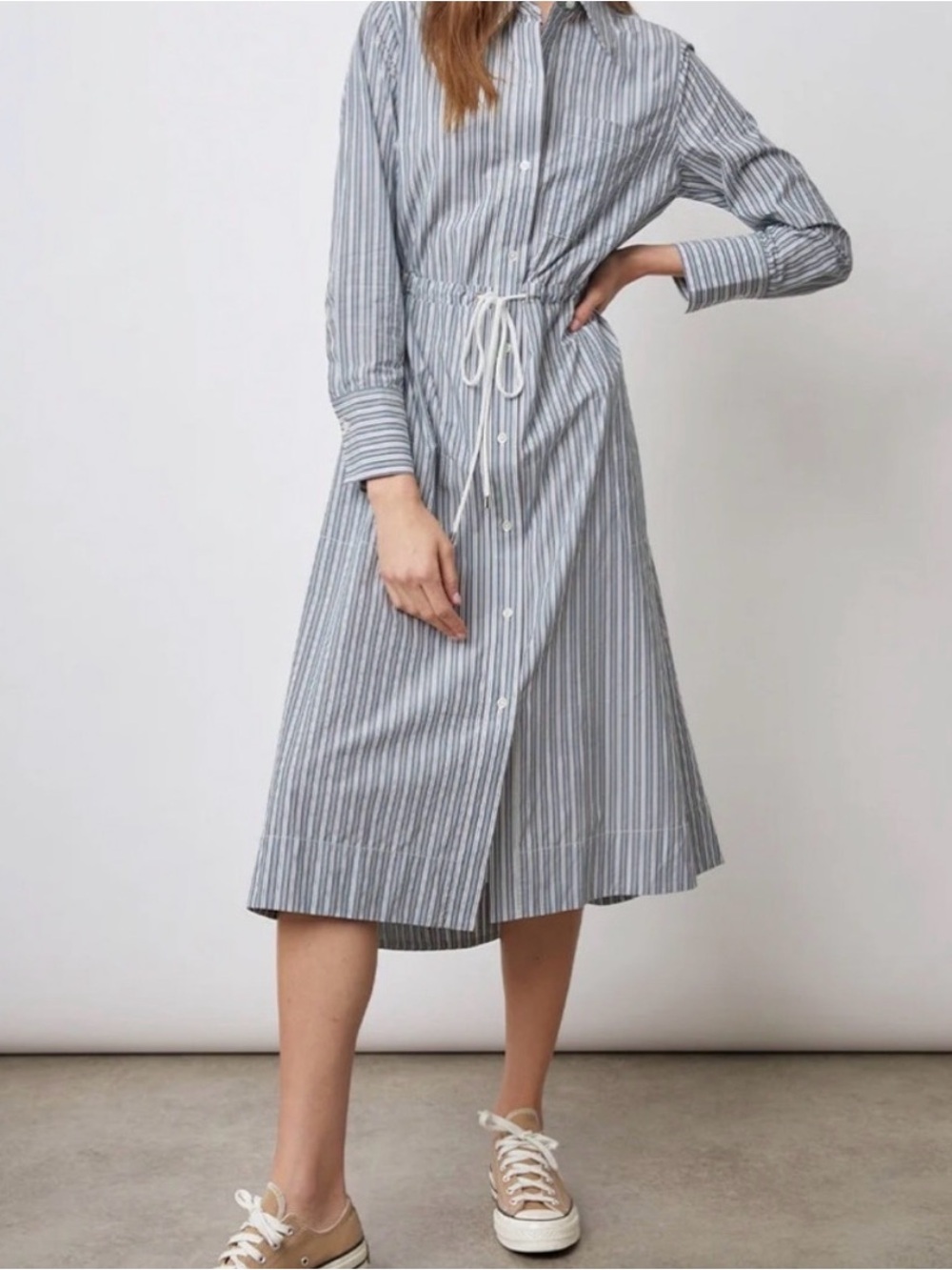 NWOT Rails, Shvonne Shirt Dress in Bank Stripe, sz M